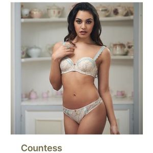 Countess silk 36 C bra from Tallulah Love lingerie